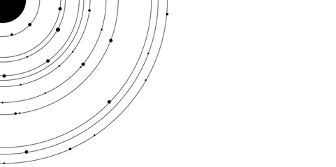 Expanding bright circles of lines and dots on a light background. Realistic wallpaper with luxurious flowing lines. Perfect background for posters, websites, brochures, banners, applications, etc. 