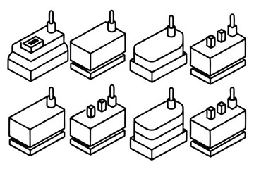 Charge Controllers Improve Efficiency Line Art
