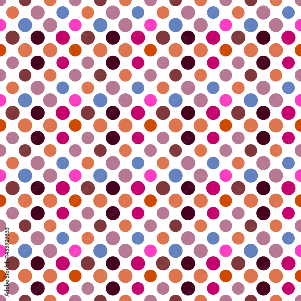 Poster geometrical colorful seamless abstract dot pattern background design
