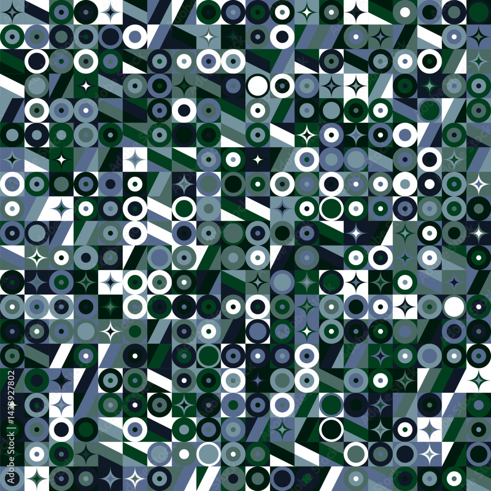 Poster abstract colorful chaotic geometric pattern background design