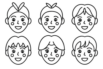 cheek gentle blush line art