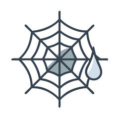 Minimalist Spider Web Icon

