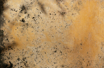 Tile pattern close-up copy space. Tile background sand color tile. Weathered pattern tile yellow marble.