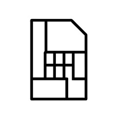 Server Rack Technology Outline Icon