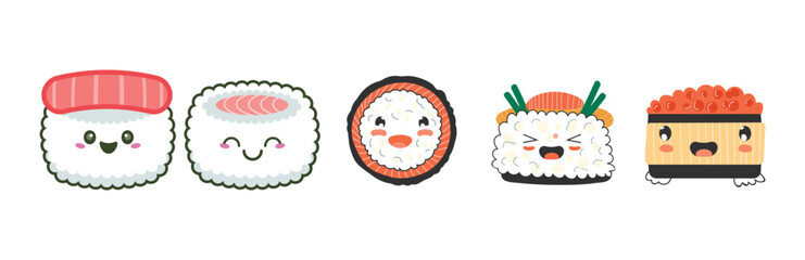 Set Cute Sushi