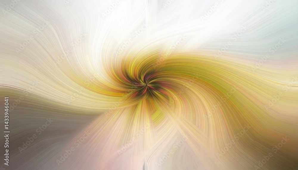 Poster dynamic swirling abstract art display virtual space digital artwork colorful environment wide angle 