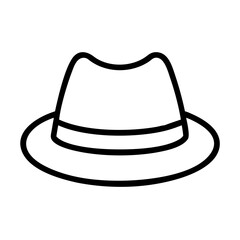 luggage line drawn beauty fashion industry. vector art - outline icon luggage, isolated white background