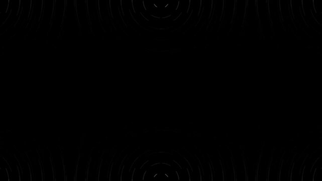 halftone white lines bars on black background animation opening cinema of blurry lights flashing spreading all direction form center gradually, futuristic digital sciene fiction theme scene	