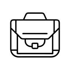 messenger bags line drawn beauty fashion industry. vector art - outline icon messenger bags, isolated white background