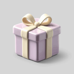 Pastel Present: A Dreamy 3D Gift of Affection
