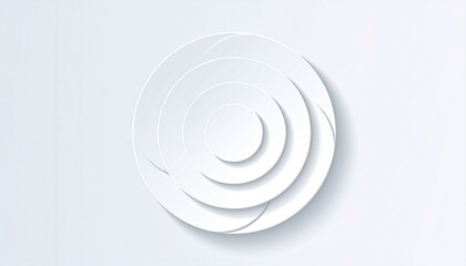 Fototapeta premium Visual harmony layered circular design abstract art digital artwork minimalist environment top-down viewpoint aesthetic concept