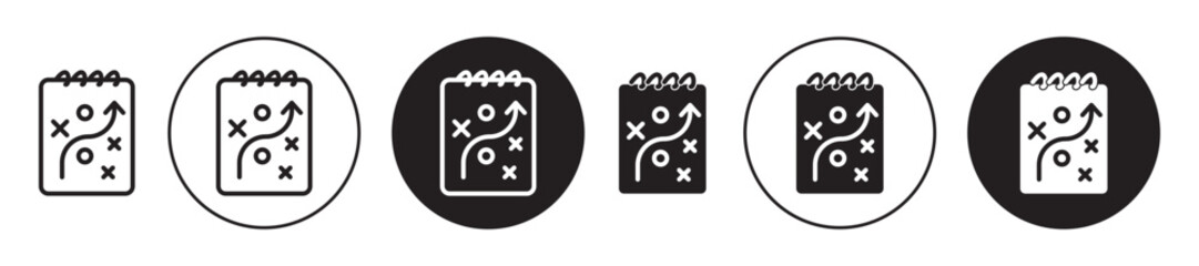 Marketing strategy icon solid illustration, pictogram isolated on white design element.