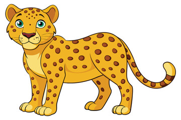  leopard  vector Illustration.