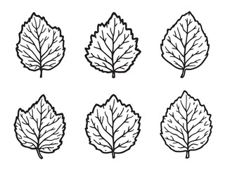 Apple leaf line art perfect for modern wall decor prints 