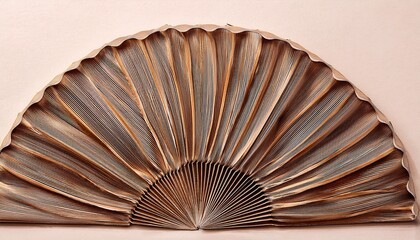 Elegant handcrafted decorative fan art studio photography minimalist design close-up view traditional craftsmanship