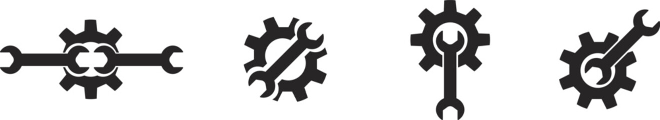 repair gear icon in vector