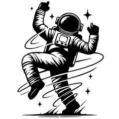 Cute astronaut pose © Breck