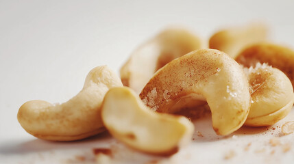 A pile of cashews and almonds