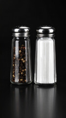Salt and Pepper Black Background