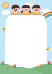 어린이날 편지지 템플릿