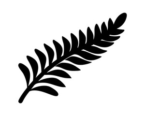 Fototapeta premium clean Fern vector silhouette