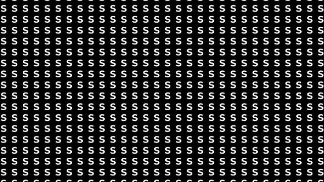 retro futuristic background animation vertical downward slow motion movement of alphabeth letter S in datum grid pattern order