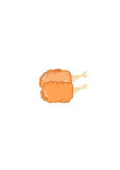 Sushi on white background