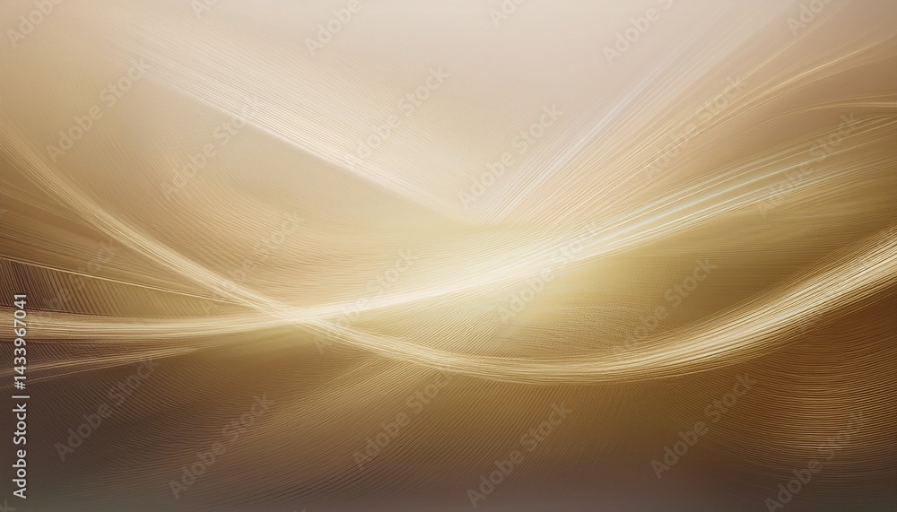 Poster dynamic light waves abstract digital space background image soft warm tones serene environment artis