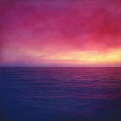 Obraz premium Serene Sunset Over Calm Ocean Waters