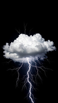 Gewitterwolke schwarzer Hintergrund 