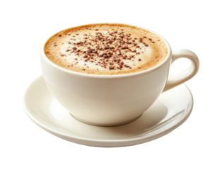 Sipping creamy hot chocolate coffee by the fireplace a cozy warm escape isolated on transparent background