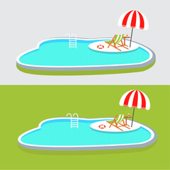 Swimming Pool Vector icon design