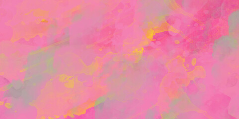 Fototapeta premium Pink watercolor background for your design. Vibrant paint pattern backdrop. Painted artistic creation. Wall art. Watercolor abstract wet hand drawn colorful watercolor background .
