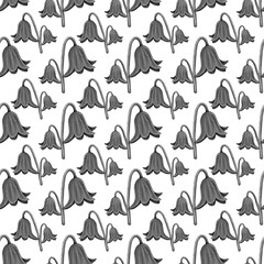 Fototapeta premium watercolor illustration of an abstract flower, purple flower pattern, flora background, flowers background