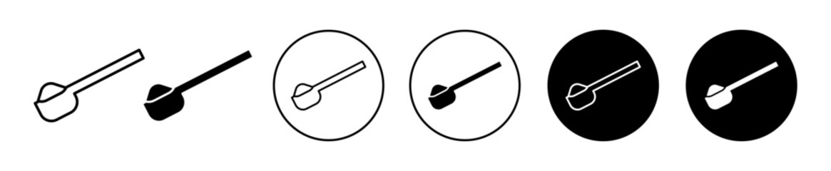 full spoon icons. minimal vector symbol