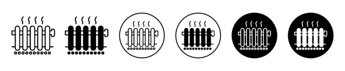 Radiator icons. minimal vector symbol