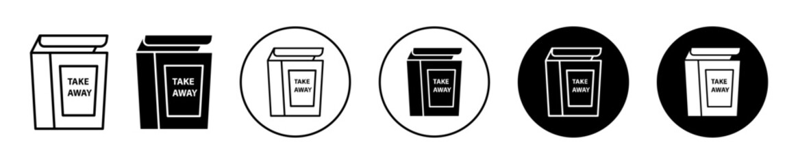 Take away icons. minimal vector symbol