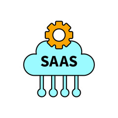 saas icons  symbol vector elements for infographic web