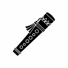 creative Silhouette Japanese mouth organ Icon Vector Illustration 

