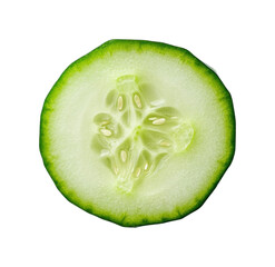 Slicing fresh cucumber kitchen food bright environment top view isolated on transparent background