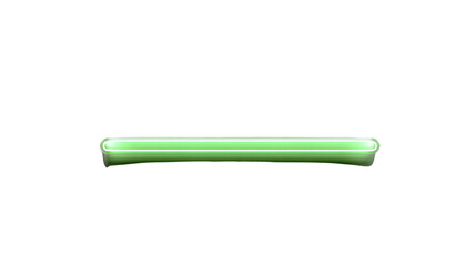 Obraz premium Simple green glow stick: A vibrant green glow stick isolated on a clean background, ideal for conceptual projects.