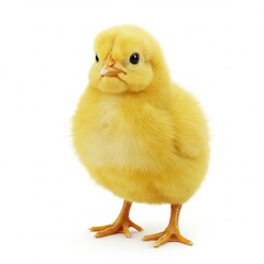 Obraz premium Adorable Fluffy Yellow Chick A Cute Baby Bird Photo