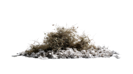 Pile of fluffy Cotton: a high-angle perspective captures a soft, textured pile of natural cotton fibers, showcasing the delicate fluffiness and raw beauty of the natural material.
