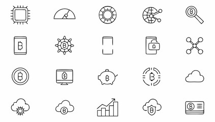 bitcoin set of web icons in line style  cryptocurr (1).eps
