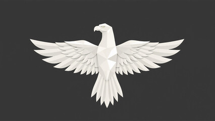 Fototapeta premium Geometric Eagle Design: An Abstract and Modern Vector for Corporate Branding and Minimalist Art