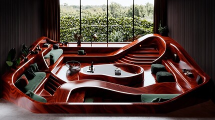 Modern, Organic Living Area