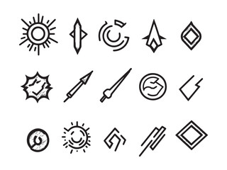 Bolt line art simple vector design