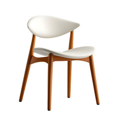 Minimalist modern dining chair with wooden frame