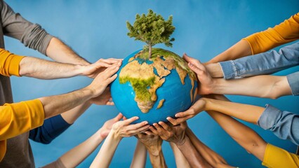 Green businesses and communities unite for Earth—volunteers drive global teamwork for sustainability