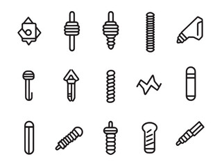 Bolt Threader line art graphic pattern